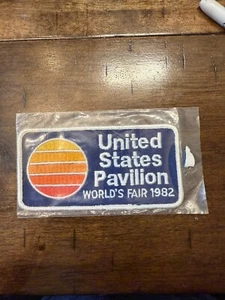 VINTAGE PATCH: UNITED STATES PAVILION WORLD'S FAIR 1982 - Picture 1 of 3