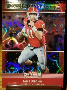 2020 CONTENDERS JAKE FROMM GAME DAY TICKET GALACTIC REFRAC! GEORGIA/ GIANTS SSP - Bild 1 von 2
