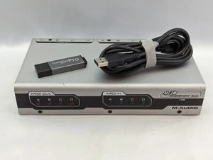 🔥Works🔥 M-Audio - USB Midisport 4x4 Console, Silver Bundle (G) - Picture 1 of 12