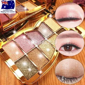 10 Colors Eye Shadow Shimmer Glitter Powder Palette Matte Cosmetic Eyeshadow - Picture 1 of 11