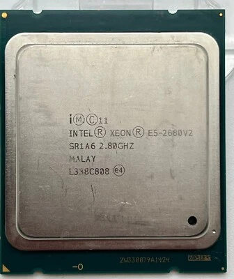 Intel Xeon E5-2680V2 2.80 GHz 10 Core CPU Processor SR1A6 LGA2011 Socket - Image 1 of 2