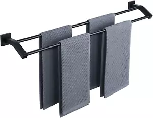 Bath Double Towel Bars Towel Racks for Bathroom Lavatory,Wall Mount Towel Holder - Picture 1 of 7