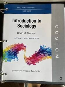 Intro To Sociology David M Newman 2nd Custom Edition Kent State SOC 12050 - Picture 1 of 2