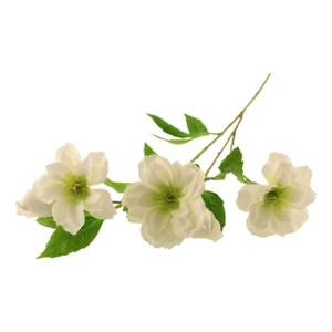 Kunstseide Nieswurz Helleborus Spray 64 cm/25 cm groß Elfenbein - Bild 1 von 1