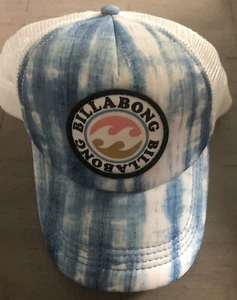 BillaBong Foam Trucker Hat Snapback Cap Mesh Back Baseball Cap Blue White - Picture 1 of 5