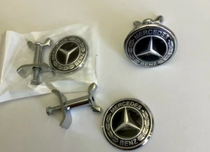 Mercedes- BENZ Black Laurel Bonnet Emblem Badge W163 W204 W211 W212 W210 44MM - Picture 1 of 9