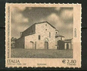 Italy 2007 Basilica Wood Unique Unusual Self-adhesive Stamp - Picture 1 of 3