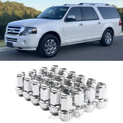 Para Ford F-150 / Expedition 2000-2014 24x tuerca de clavo cromada M14x2 2,12" de alto Foto 1 de 4