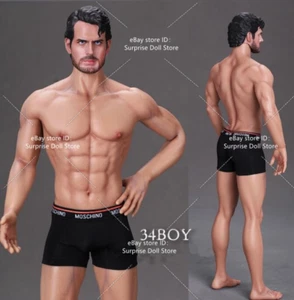 1/6 LDDOLL 34boy Muscular Seamless Male Body Silicone Flexible 12" Action Figure - Picture 1 of 13