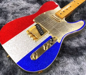 Fender Limited Edition Buck Owens Telecaster Red Silver and Blue Sparkle - Picture 1 of 10