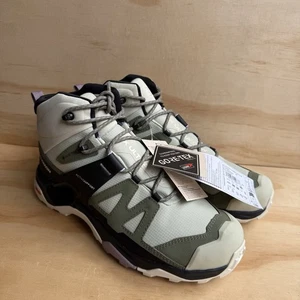 Salomon X Ultra 4 Mid GTX Gore-Tex Wanderschuhe Alfafa Grün Größe 9,5 W - Bild 1 von 10