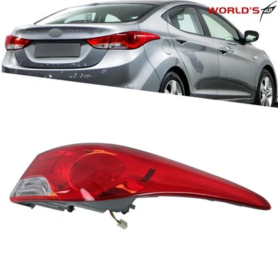 1PCS Tail Lights For Hyundai Elantra 2011 2012 2013 Halogen Passenger Right Side - Image 1 of 4