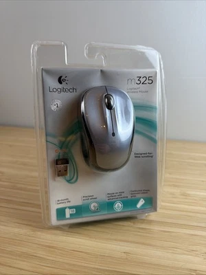Logitech M325 Wireless Mouse (Silver/Black) PC Mac Brand New Factory Sealed - Image 1 of 2