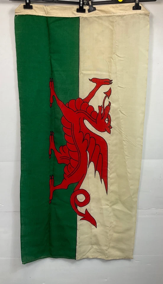 Welsh Flag with Red Dragon Emblem Collectable Canvas Banner 140cm x 65cm - Image 1 of 4