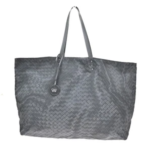 BOTTEGA VENETA Intreccio Mirage Hand Tote Bag Nylon Leather Black 85CA025 - Picture 1 of 14