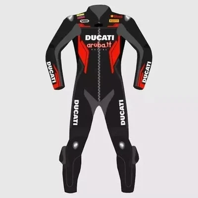 Traje de carreras de moto/motocicletas Ducati de cuero de vaca Foto 1 de 4
