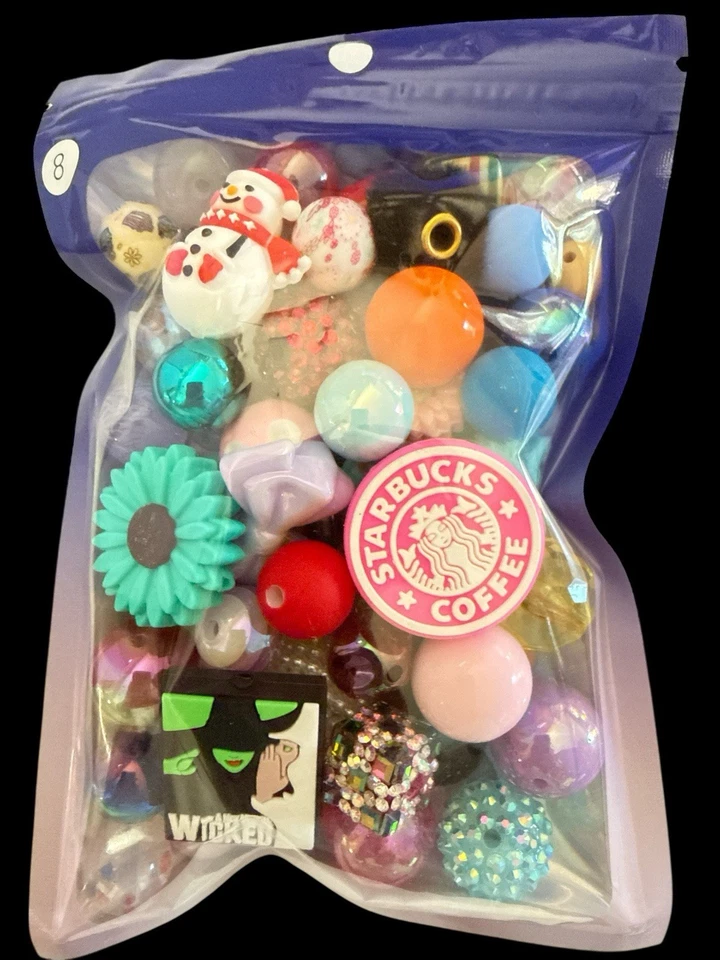 Lote de 55+ cuentas, focos y espaciadores para bolígrafos con cuentas Foto 1 de 1