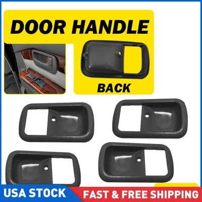 Juego de 4 piezas de bisel de manija de puerta interior gris para Lexus LX450 Toyota Land Cruiser FZJ80 Foto 1 de 4