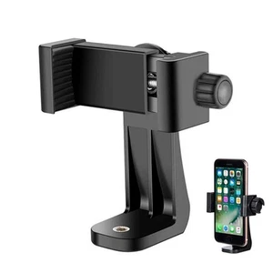 For iPhone Samsung Cell Phone Universal Smartphone Mount Tripod Adapter Holder - Picture 1 of 11