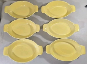 6 Metlox Poppytrail Colorstax California Keramik gelb Au Gratin Schalen 9,75 Zoll - Bild 1 von 6
