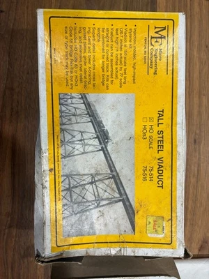 [T-HO] Tall Steel Viaduct Kit - Micro Engineering HO 75-514 NOS - Image 1 of 2