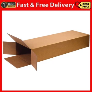 5 Pack Electric Guitar Cardboard Box Side Loading Corrugated 18" L X 6" W X 45 - Picture 1 of 7