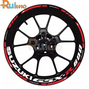 High Quality Motorcycle Wheel Hub Reflective Decal For Suzuki GSX-R600 GSXR600 - Picture 1 of 12