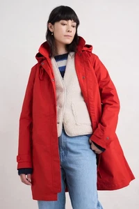 Seasalt Women's Mac - red Cloudburst Waterproof Mac - Regular - Tomato - Picture 1 of 8