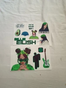 Billie Eilish Edible Icing Sheet Clipart Style Cake Decorating Kit - Bild 1 von 3