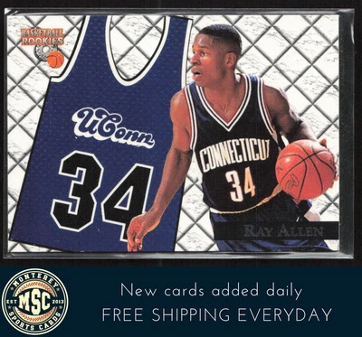 Ray Allen 1996 Score Board Rookies College Jerseys #J4 Connecticut Huskies - Image 1 of 2