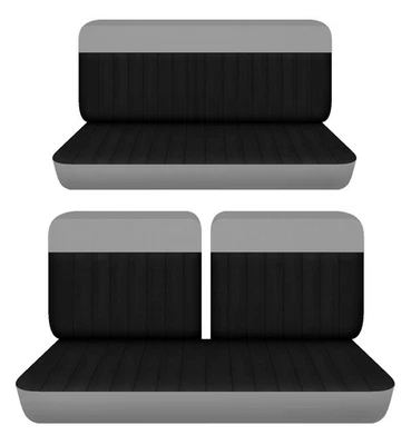 Fits 1950 to 1967 Pontiac Catalina 2dr Front 50-50 top & Rear bench seat covers - Image 1 of 4