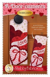 A-Door-naments February Pattern Jennifer Bosworth for Shabby Fabrics 5" X 14.25" - Picture 1 of 2