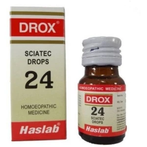 Haslab Homoeopathic Drox 24 Sciatec Drop for Sciatic Pain - Picture 1 of 3