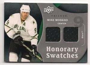 Mike Modano 09-10 Upper Deck TriLogy Honorary Swatches Dual Game Used Jersey - Picture 1 of 1