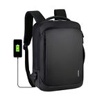 Laptop Backpack School Rucksack Travel USB Charger Port Waterproof Unisex 15.6"