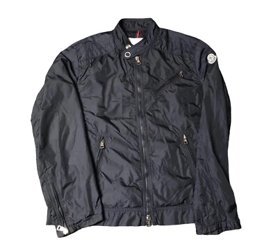 Moncler Navy Lightweight Jacket Men’s Size 3 M | Designer Windbreaker Coat - Image 1 of 4
