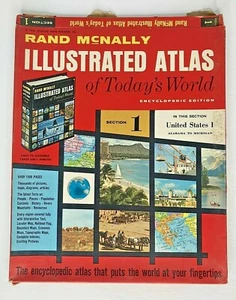 Atlas ilustrado Rand McNally 1966: sección 1 de Alabama a Michigan raro - 3887 - Imagen 1 de 12