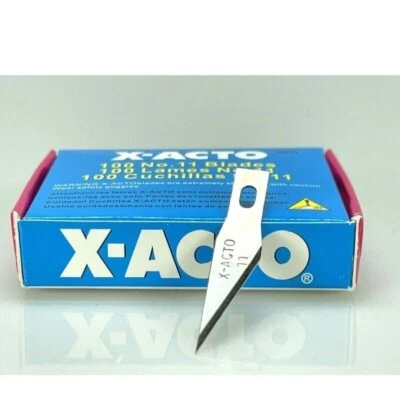 X-ACTO X611 100-Pc. No.11 Bulk Pack Blades for X-Acto Knives New - Image 1 of 4
