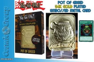 80498 Yu-Gi-Oh! Ltd Ed 24K Gold-Pot Of Greed - Picture 1 of 1