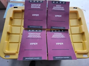 2003 Dodge Viper RT/10 SRT-10 V10 Factory Service Manuals set OEM Books Paper - Picture 1 of 1