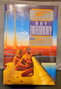 The Martian Chronicles, Ray Bradbury (SIGNED) 1990, 40th Anniversary Ed HCDJ) - Picture 1 of 7