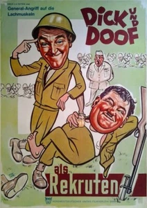 Laurel & Hardy: Dick und Doof als Rekruten | orig. Filmplakat A1 gerollt - Bild 1 von 1