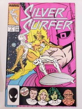 SILVER SURFER #1 (1987) MARVEL DOUBLE-SIZED MARSHAL ROGERS ART! GALACTUS! NOVA!