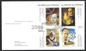 Canada # 1832 abcd " FATHERS OF INVENTION " Brand New 2000 Issue - Picture 1 of 2