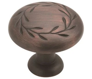 Perno de gabinete de bronce frotado con aceite de gran tamaño Amerock Leaf 1-3/4" BP1581-2-ORB - Imagen 1 de 1
