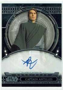 Star Wars 40th Anniversary Topps Autograph AA-RN Rohan Nichol Captain Antilles