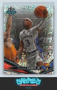 2023-24 Bowman University Best Dajuan Harris Jr. Speckle Refractor #33 Kansas - Picture 1 of 2