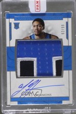2016-17 Panini National Treasures 2/99 AJ Hammons #109 Rookie Patch Auto RC