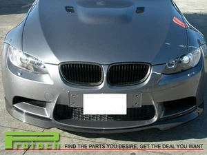 A Type Carbon Fiber Bumper Spoiler Lip For BMW 2008-2013 E90 E92 E93 M3 only - Picture 1 of 2