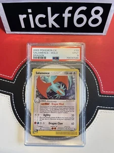 2003 POKÉMON EX DRAGON 10 SALAMENCE-HOLO PSA 9 - Picture 1 of 2